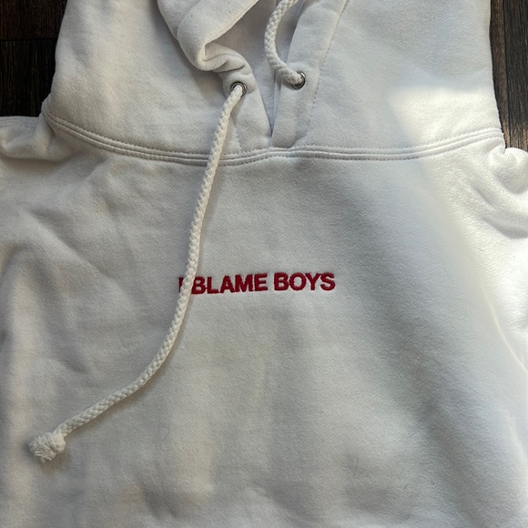 I BLAME BOYS LOGO HOODIE SWEATSHIRT - Picture 3 of 5